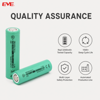 Batería de Iones de Litio Recargable EVE 18650 33VA 3.6V 3300mAh de Fábrica para Altavoz Portátil, Radio, Cámara Digital