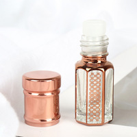 Flacons roll-on de luxe pour huiles essentielles 3ml 6ml 12ml – Bouteilles en verre pour crème contour des yeux, parfum et huiles essentielles