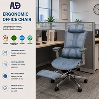 Fournisseur de chaises de bureau ergonomiques, acceptant les commandes OEM, avec accoudoirs 3D et coussin en PU, confortables même lors de longues périodes assises