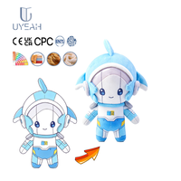 Jouets en peluche personnalisés UYEAH OEM ODM EN71 CPC CE, mascotte en peluche douce, figurine de robot astronaute, poupées en peluche, cadeaux pour enfants