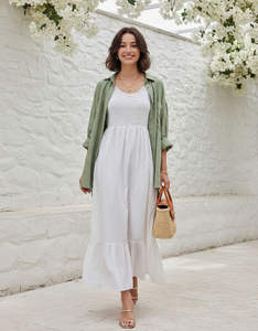 Vestido Casual de Verano para Mujer, Suave y Cómodo, Tela Ligera y Transpirable, Perfecto para Vacaciones en la Playa, Ropa de Estilo Viajero - Product Image 5