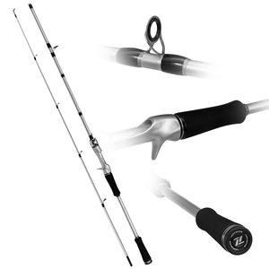 <span class=keywords><strong>Canne</strong></span> <span class=keywords><strong>à</strong></span> <span class=keywords><strong>pêche</strong></span> spinning WildTrek 1,8m/2,1m ML en fibre de carbone, 2 brins, pour achigan et carpe, poids de leurre 1/8-3/8oz, <span class=keywords><strong>ligne</strong></span> 4-12LB - Product Image 6