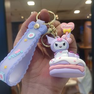 Lindo Llavero de PVC de Dibujos Animados Sanli'ou, Creativo Amuleto para Bolsa con Muñecas <span class=keywords><strong>Kuromi</strong></span> y <span class=keywords><strong>Melody</strong></span>, Pequeño Regalo - Product Image 4