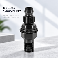 Adaptateur de perceuse diamantée en acier DDBU vers 1-1/4"-7 UNC avec conversion de filetage pour machine de forage à noyau