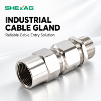 Presse-étoupes industriels étanches basse tension IP68 en acier inoxydable 304 M16, filetage M, pour applications marines, vente directe usine