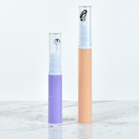 Flacons de crème pour les yeux sans air en plastique, emballage pour soins de la peau, pompe pulvérisatrice pour les voyages, 5 ml, 10 ml, 12 ml, 15 ml, flacons transparents rechargeables