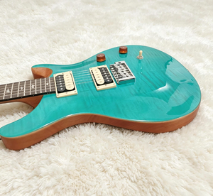 <span class=keywords><strong>Guitarra</strong></span> Eléctrica Sólida de 6 Cuerdas, Estilo <span class=keywords><strong>PRS</strong></span>, Cuerpo de Caoba <span class=keywords><strong>Verde</strong></span>, Diapasón de Palisandro, Lista para Enviar - Product Image 2