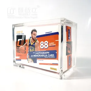 Magneet Clear Acryl Sport Collectible Trading Card Gevallen Voor 2020-21 Panini Donruss Basketbal Card Fabriek Verzegelde Doos