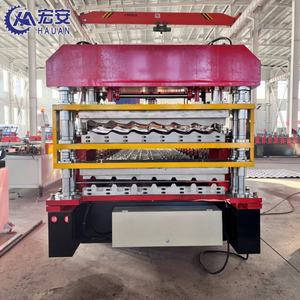 Equipo de procesamiento de tejas de acero de doble capa para cobertizos de estacionamiento, máquina perfiladora de doble capa totalmente automática - Product Image 3