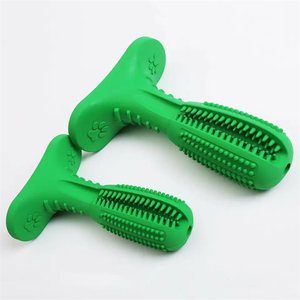 Escova de dentes de borracha natural para cães, escova de dentes resistente a mordidas, brinquedo de mastigar, escova de dentes divertida para limpeza - Product Image 2