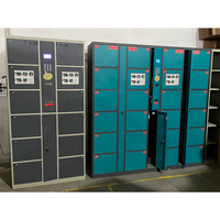 Casiers numériques Armoire de rangement intelligente assemblée Casier en acier pour la livraison de colis avec tige de suspension