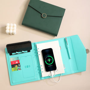 2024 mặt hàng Quà tặng khuyến mại mục <span class=keywords><strong>notepad</strong></span> văn phòng kinh doanh máy tính xách tay với Powerbank USB và Bút công ty bộ quà tặng 3 trong 1 - Product Image 3