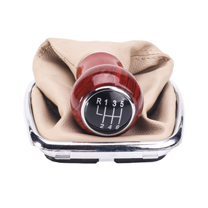 Volkswagen Manual Gear <b>Knob</b> Leather 5 6 Speed Ergonomic <b>Shift</b> Head - Product Image 4