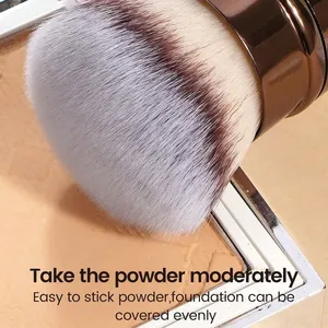 Pinceau de maquillage professionnel rétractable pour le visage, pinceau pour le fard à joues, pinceau pour le fond de teint, pinceau pour poudre libre, poils synthétiques ultra-doux Doundat - Product Image 6