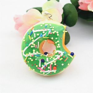 Llavero de Donut de Dibujos Animados, Llaveros de PVC y PU para Coche, Llavero Creativo de Postre, Pequeños Adornos de Comida, Accesorios de Anime - Product Image 3