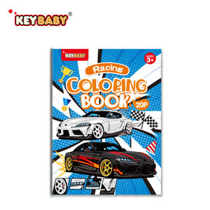 Libro da Colorare Personalizzato con Rilegatura a Punto Metallico, Stampa Offset, Design Artistico Modificato di <span class=keywords><strong>Auto</strong></span> Sportive da Corsa per Bambini e Adulti, Regalo per Disegno - Product Image 1