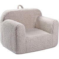 Fauteuil pour enfant ultra-doux en mousse haute résilience, confortable, durable, facile à nettoyer, en sherpa, pour lire et jouer