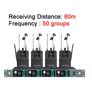 Système de monitoring intra-auriculaire professionnel XTUGA S4 pour enregistrement en direct sur scène, 4 canaux, microphone <span class=keywords><strong>sans</strong></span> <span class=keywords><strong>fil</strong></span> stéréo UHF à <span class=keywords><strong>ruban</strong></span> - Product Image 2