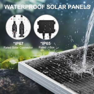 Ip67 étanche 10 ans de garantie panneau <span class=keywords><strong>solaire</strong></span> mono rigide en verre 150w 200w 250w 300w pour balcons, camping-cars, sacs à dos et tentes proches - Product Image 5