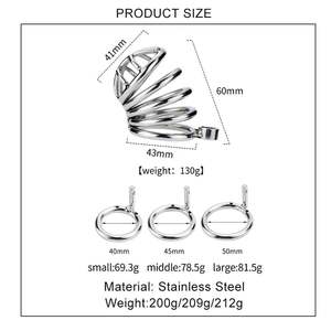 Pénis Serrure En Acier Inoxydable Creux Cage De Chasteté Dick Jouets Mâle Chasteté Dispositif Sex Toy pour Hommes juguetes sexuales - Product Image 2