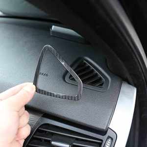 リアルカーボンファイバー 3K ツイル織り 光沢仕上げ 高級保護 ダッシュボード エアベント フレームトリムカバー 2ピースセット BMW X5 インテリア - Product Image 3