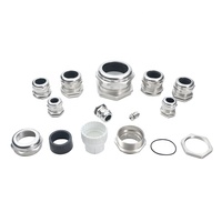 Auf Lager M88(62-70mm) Vernickeltes Messing Wasserdichte Draht verschraubung Metall kabel verbindung