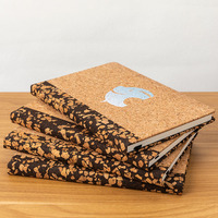 Ensemble de carnet A5 en liège avec stylo, imprimé UV personnalisé, éco-responsable, minimaliste, cadeau écologique, respectueux de l'environnement
