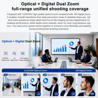 Caméras de conférence PTZ 1080p60 avec zoom optique 20x, suivi IA, USB 3.0 pour l'éducation et les événements
