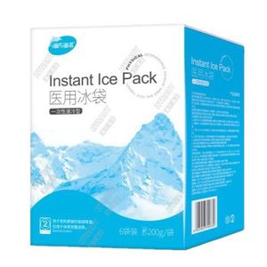 Pack de glace Hainuo de Haier, 200g/sac * 6 sacs/boîte, refroidissement physique jetable, compresse froide, refroidissement rapide, pack de glace de 200g - Product Image 1