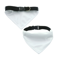 Nueva sublimación espacios en blanco pañuelo liso perro Navidad perro Bandana Logo ajustable mascotas bufanda para cachorro gato