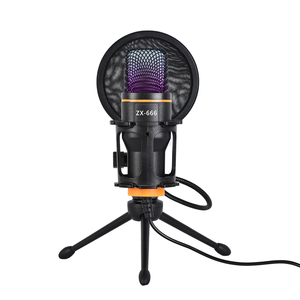 Oem Chuyên Nghiệp 3.5Mm Condenser <span class=keywords><strong>USB</strong></span> Máy Tính Để Bàn Microphone Kim Loại Boom Mic Cho Podcasting Studio Ghi Âm Trực Tuyến Chơi Game Loại C - Product Image 1