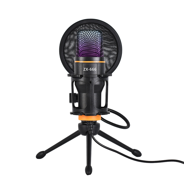 OEM Professional USB Condenser USB Desktop Microphone Metal Boom Mic for Podcasting Studio Recording Streaming Gaming Type C
