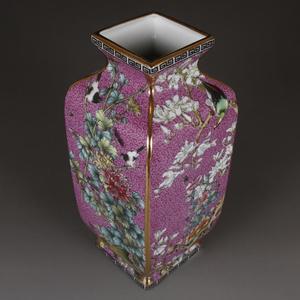 Cina porcellane per la casa vaso in smalto rosa <span class=keywords><strong>con</strong></span> pittura a <span class=keywords><strong>fiori</strong></span> e uccelli decorazioni per la casa <span class=keywords><strong>vasi</strong></span> in ceramica barattoli <span class=keywords><strong>di</strong></span> zenzero decorazioni per la cina - Product Image 3