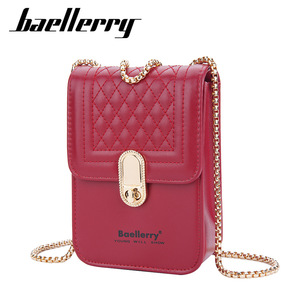 Sac à téléphone pour femme Baellerry, vertical, carré, avec fermoir à boucle, sac bandoulière à chaîne, léger, pour un usage quotidien - Product Image 1