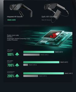 แว่นตาอัจฉริยะพร้อมหน้าจอ OLED ในตัวเพิ่มมุมมองภาพสมจริงสำหรับการนำทางและการควบคุมด้วยเสียงสำหรับการเล่นเกมภาพยนตร์ - Product Image 2