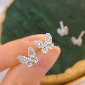 Pendientes de Mariposa con Diamantes de 0.26ct y Oro Puro de 18K Xinfly para Mujer - Product Image 5