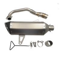 Universel AK Moto Tuyau D'échappement Silencieux Échapper Avec DB killer Pour 35-51mm XMAX-300