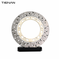 Disque de frein flottant pour moto, rotor semi-flottant, support en aluminium anodisé or, rotor de frein universel CNC, remplacement