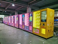 Máquina Expendedora Refrigerada con Pantalla Táctil, Máquina Expendedora de Bebidas, Aperitivos y Alimentos, Sistema de Pago en Efectivo y con Tarjeta