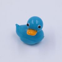 Adorable figurine de canard miniature en verre de Murano, artisanat en verre fait main, canard bébé