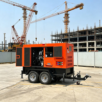 Groupe électrogène diesel sur remorque 50KVA 60KVA 70KVA 80KVA 100KVA avec moteur Cummins 4BT 6BT, prises personnalisées, démarrage automatique