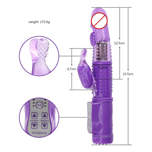 36 hız yapay penis vibratörler jöle kafa rotasyon tavşan vibratör - Product Image 1
