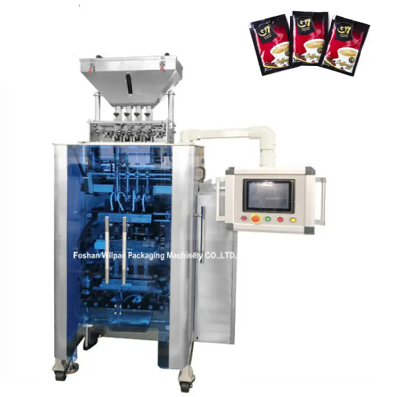 Hoge Nauwkeurige Multi-Lane Stick Sachet Granule Zout Gember Koffie Spice Poeder Verpakkingsmachine