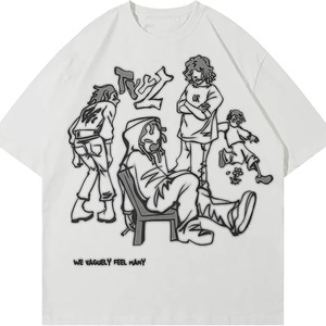 เสื้อยืดพิมพ์ลายกราฟิกทรงสปอร์ตโอเวอร์ไซส์ ผ้าฝ้ายถัก 100% สไตล์วินเทจ Y2K สำหรับผู้ชายและผู้หญิง ยูนิเซ็กส์ ฮาราจูกุ เนื้อผ้ากันยับ ระบายอากาศได้ดี สีชมพู - Product Image 6