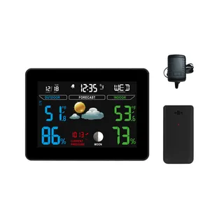 Digital Weather Station Wireless EWETIME Radio Controlled Wireless Digital Weather Station With Barometer