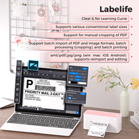 Printer Label Pengiriman Thermal Nirkabel Phomemo PM241BT 4x6 150mm/s untuk USPS UPS AMZ Toko Bisnis Kecil Paket