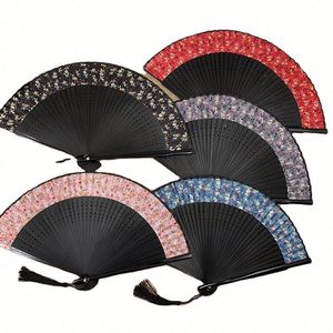 Abanicos de Bambú Hechos a Mano para Mujer, Pequeños, de Tela, Venta al Por Mayor - Product Image 1