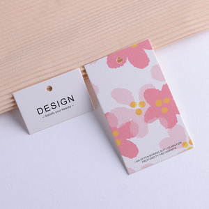 Quần áo thẻ với biểu tượng tùy chỉnh nhãn hiệu Logo dập nổi trắng Matte giấy quần áo treo thẻ cho các phụ kiện - Product Image 2