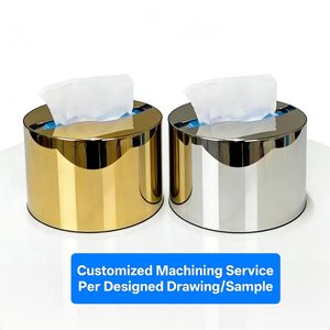Servicio de Mecanizado Personalizado de Fábrica OEM, Caja de Almacenamiento de Alta Gama en Aluminio, Latón y Acero Inoxidable con Acabado Pulido, PVD Brillante - Product Image 1
