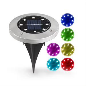 Lamp Pathway RGB for Garden <b>Street</b> Deck <b>Solar</b> Security <b>Light</b> Waterproof Underground Garden <b>Lights</b> - Product Image 1